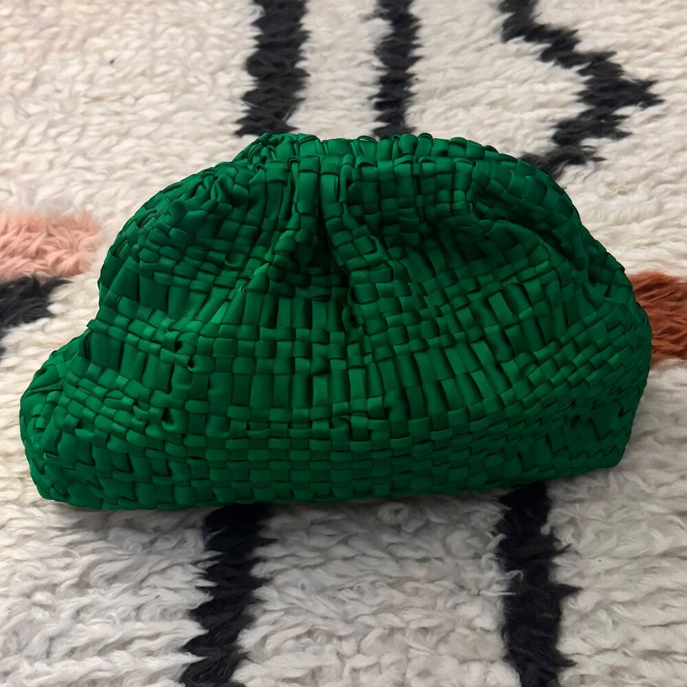 BRAND NEW Maria La Rosa Game Clutch in Emerald